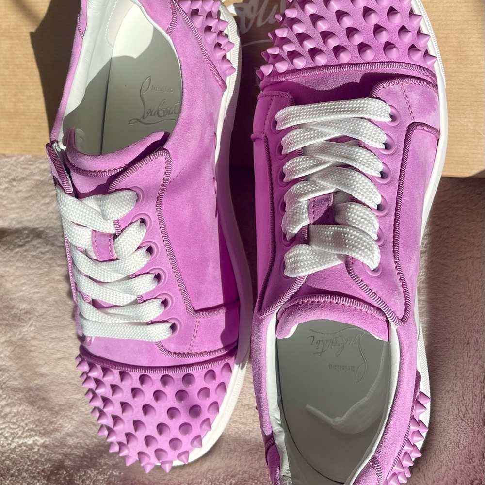 Christian Louboutin Spiked Sneakers VIEIRA 2 ORLATO FLAT - Picture 9 of 10